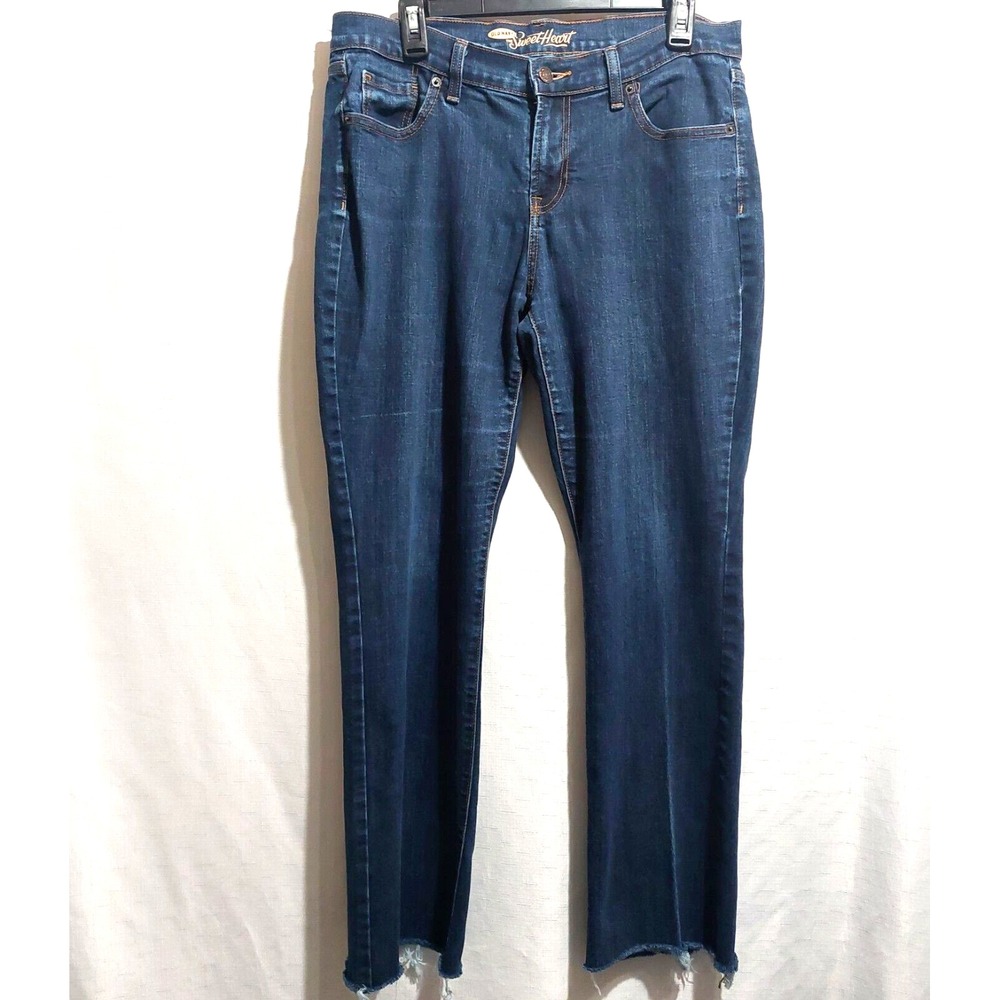 Old Navy Womens 12 The Sweetheart Denim Stretch Bootcut Jeans 5 Pockets (Flaws)